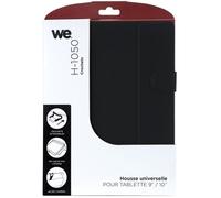 WE Etui Universel Tablettes 10"" Crochet- Noir