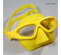 We-Fans- De Plongée Libre À Très Faible Volume,Plongée Sous-Marine,Snorkeling,Pêche Au Harpon,Noir En Silicone,Lunettes De Natation Pour Plongée Sous-Marine - Type Candy Yellow