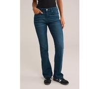 We Fashion 5-pocket Mid Waist Dark Blue Taille: W26L32 | Pantalons larges Outlet | Femme | Bleu