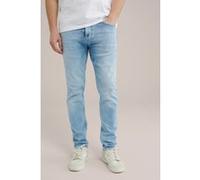 We Fashion 5-pocket Mid Waist Light Blue Taille: W28L30 | Jeans slim Outlet | Homme | Bleu