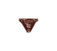 WE Fashion Bas de bikini crème / rouge rouille, Taille XS-S