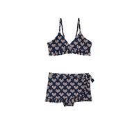 WE Fashion Bikini bleu foncé / orange / blanc, Taille 110-116