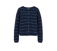 WE Fashion Cardigan bleu foncé / blanc, Taille XXXL