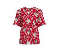 WE Fashion Chemisier beige / rouge / noir, Taille L