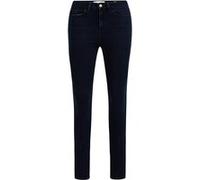 We Fashion Dames High Rise Skinny Jeans Met Stretch - Curve Dark Blue Taille: 38/32 | Jeans skinny Outlet | Femme | Bleu