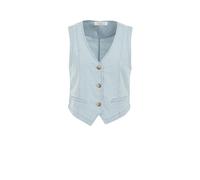 WE Fashion Gilet bleu clair / blanc, Taille XL
