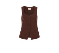 WE Fashion Gilet de costume brun foncé, Taille 44