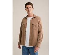We Fashion Overshirt Caramel Taille: S | Casual chemises Outlet | Homme | Marron