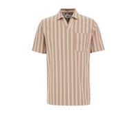 WE Fashion T-Shirt beige / blanc, Taille L