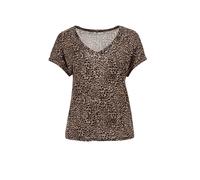 WE Fashion T-shirt beige / marron / noir, Taille 5XL