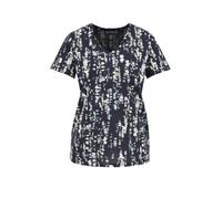 WE Fashion T-shirt bleu marine / blanc, Taille XS