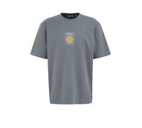 WE Fashion T-Shirt curry / gris foncé / rose, Taille XL