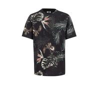 WE Fashion T-Shirt émeraude / mandarine / noir / blanc, Taille M