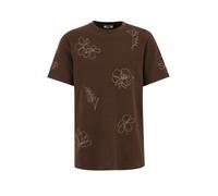 WE Fashion T-Shirt moka / brun foncé, Taille M