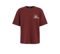 WE Fashion T-Shirt rouille / blanc, Taille XS