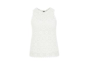 WE Fashion Tops en tricot blanc, Taille L