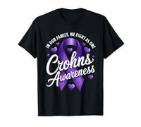 We Fight As One Crohns Disease Awareness Ruban violet T-Shirt