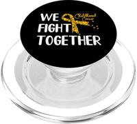 We Fight Together Ruban de sensibilisation au cancer infantile PopSockets PopGrip pour MagSafe