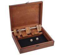 WE Games Shut The Box Game in Wooden Box with a Lid - 12 Numbers