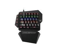 WE Clavier gamer filaire Gamium – 35 touches 1-main, 4 macros, Red switch, rétroéclairage – Noir