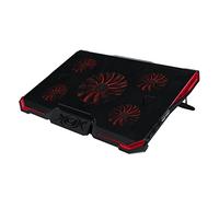 WE Refroidisseur PC portable Gamium – 5 ventilateurs ultra silencieux – Rouge/Noir