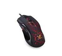 WE Gamium Souris Gamer 3200 DPI, Tir X2 8 Boutons, Plug & Play Rétro Eclairage Toucher Doux Câble Nylon Tressé 1.5M