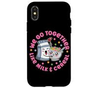 We Go Together Like Milk And Céréales Coque pour iPhone X/XS