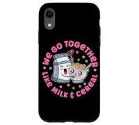 We Go Together Like Milk And Céréales Coque pour iPhone XR