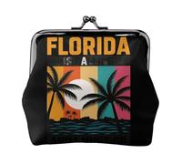 We going to Florida Print Porte-monnaie polyvalent avec fermeture éclair pour pièces de monnaie et cartes