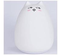WE Grande Veilleuse Enfant en Forme de Chat - Rechargeable - avec télécommande - 25 cm