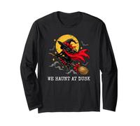 We Haunt at Dusk Witch Halloween Manche Longue