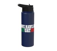 We Have a Situation New Jersey Garden NJ Shore Italian Flag Stainless Steel Insulated Water Bottle