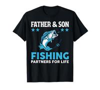 We Hooked The Best Dad Funny Fishing Father Bass Humour T-Shirt