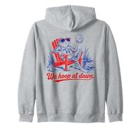 We Hoop At Dawn Frog Basketball Funny Sweat à Capuche