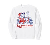 We Hoop At Dawn Frog Basketball Funny Sweatshirt