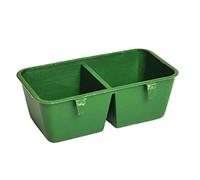 WE-HYTRE Gobelet à eau de pigeon - Bol d'alimentation suspendu avec 2 tasses - Design pour poulet - Caille - Oiseau - Plastique - Nourriture - Pour cage - Volaille - Mangeoire suspendue