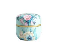WE-HYTRE Mini boîtes à thé en forme de fleur avec couvercles pour thé en vrac, café, bonbons, boîte de rangement ronde en métal pour dragées de mariage Style japonais