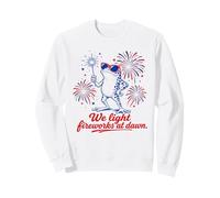 We Light Fireworks At Dawn Frog Juillet 4th 250 Sweatshirt