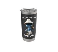 We Live We Love We Lie Gobelet isotherme en acier inoxydable double paroi