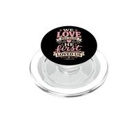 We Love Because He First Loved US 1 John 4:19 Verse biblique PopSockets PopGrip pour MagSafe