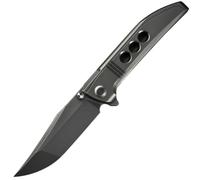 WE Manche Intégral en Titane Poli Gris avec Trous Satinés Poli Gris Bohler