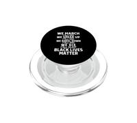 We March, Y'all Mad, Black Lives Matter Graphic BLM Mélanine PopSockets PopGrip pour MagSafe