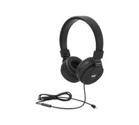 WE - Micro-casque - circum-aural - filaire - jack 3,5mm - noir