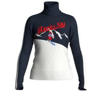 We Norwegians - Women's AfterSki Sweater - Pull en laine mérinos - L - navy blue