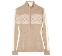 We Norwegians - Women's Signature 1/4-Zip - Pull en laine mérinos - XS - sand