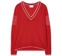 We Norwegians - Women's Signature V-Neck - Pull en laine mérinos - M - red