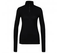 We Norwegians - Women's Tryvann Colblock Zipup - Sous-vêtement mérinos - L - black