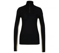 We Norwegians - Women's Tryvann Colblock Zipup - Sous-vêtement mérinos - L - black / polvere