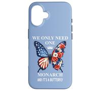 We Only Need One Monarch & It's a Butterfly Floral No Kings Coque pour iPhone 16