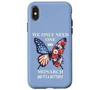 We Only Need One Monarch & It's a Butterfly Floral No Kings Coque pour iPhone X/XS